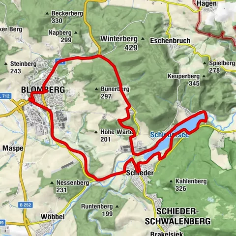 Digitale Radroute SchiederSee Tour
