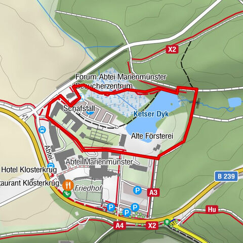 GPS Lehrpfad Holz in Marienmünster