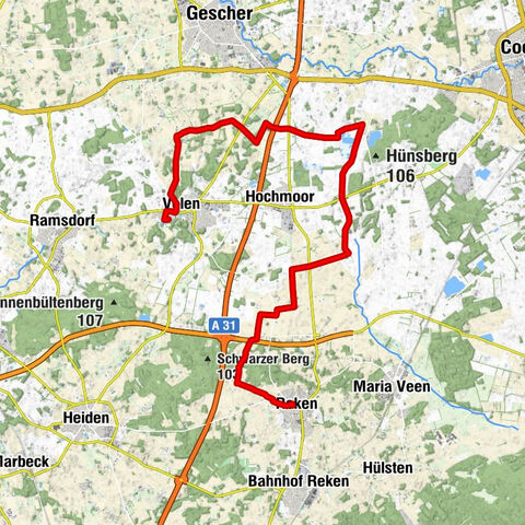 Etappe 2 Hohe Mark RadRoute