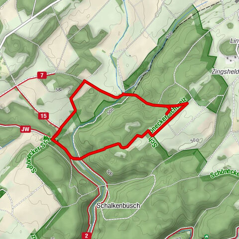 Krausbuchen Wanderweg