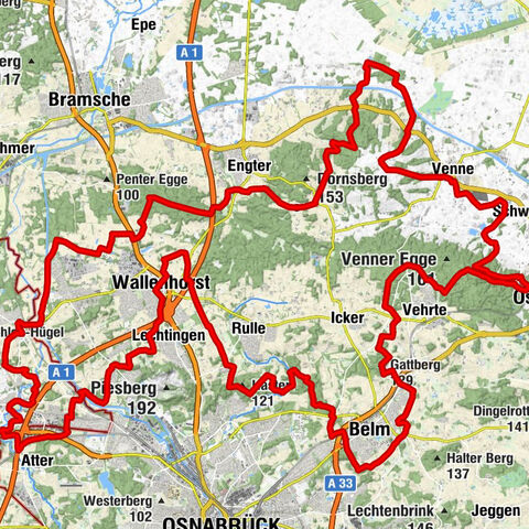 Mühlenweg am Wiehengebirge