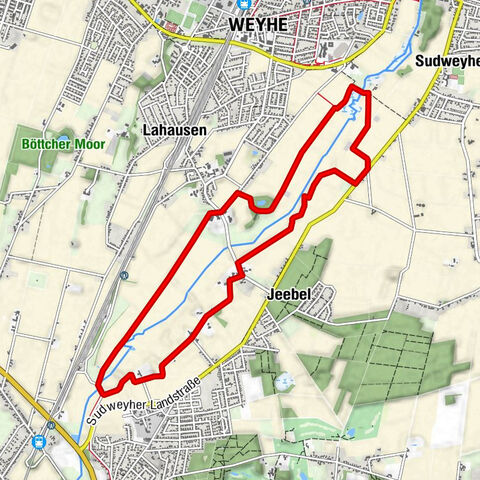Auf dem Pilgerweg durch die Wiesen von Lahausen nach Barrien