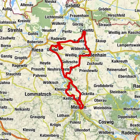 Gravel-Tour 3: Rechtselbische Tour über Diesbar-Seußlitz nach Glaubitz