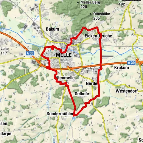 M1 - Rundweg Melle Mitte