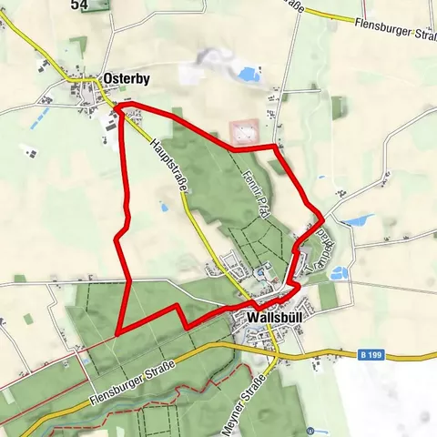 Wanderweg Wallsbüll - Osterby