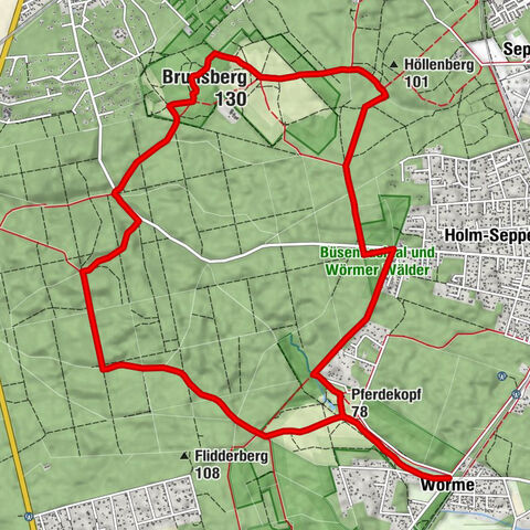 Wanderweg: Heideschleife Büsenbachtal