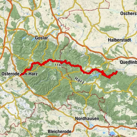 Harzer-Hexen-Stieg - Gesamtstrecke