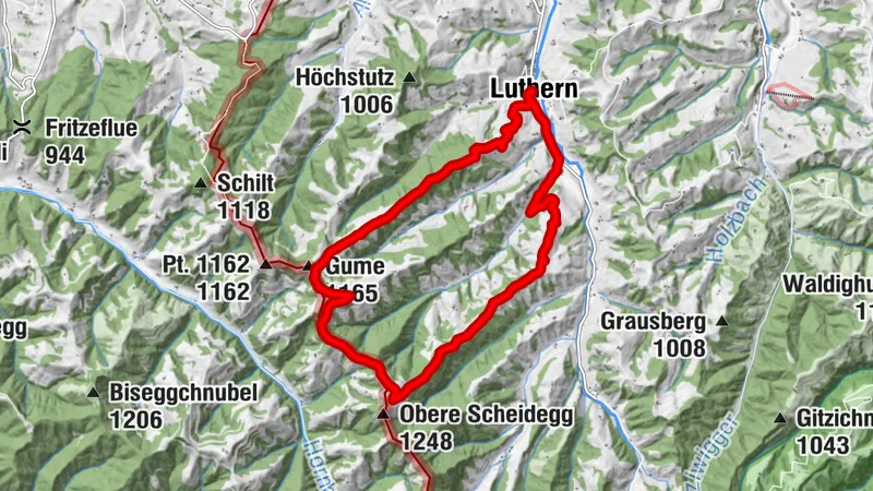 Rundwanderung Luthern - Ober Scheidegg