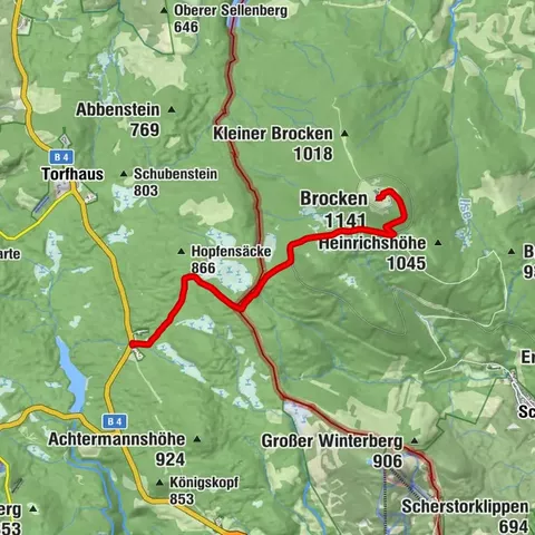 Wege zum Brocken - ab Oderbrück