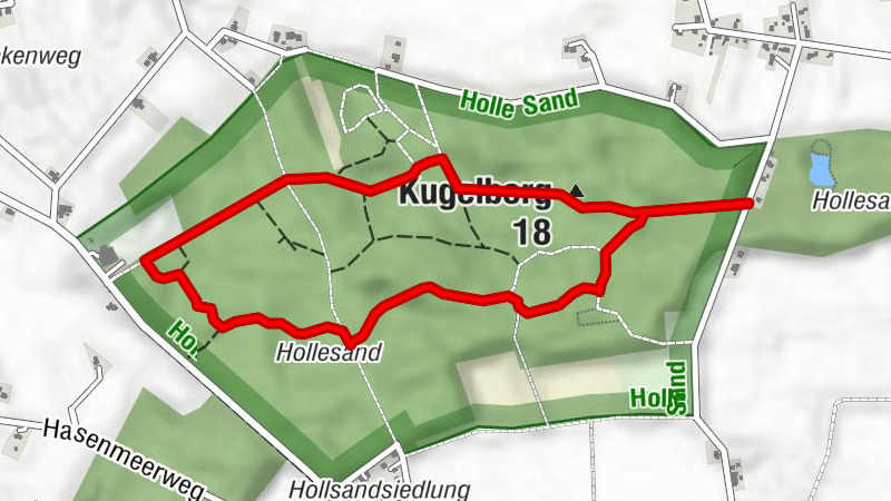 Hollesand - Wandertour Uplengen