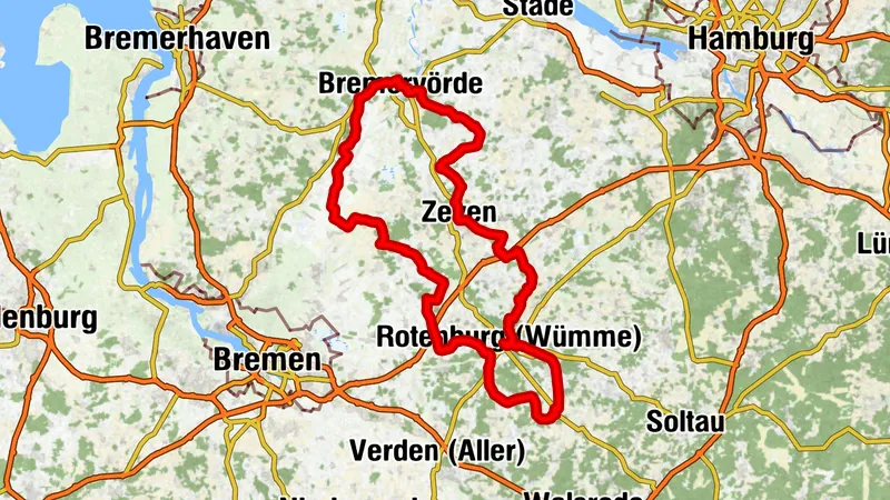 Königsschleife - Rennradtour im LK Rotenburg