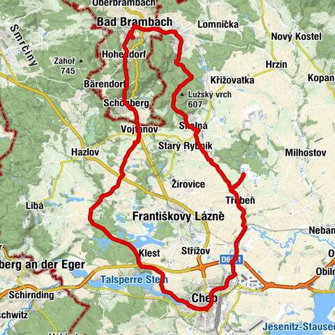 Grenzradtour Bad Brambach-Soos-Eger-Bad Brambach