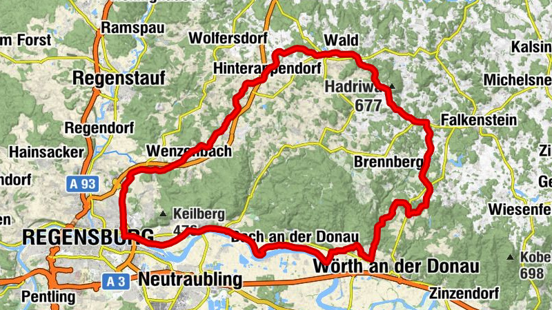 Radtour R1 - Durch den Vorwald