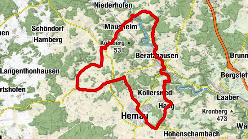 Radtour R4 - Rund um die Burgruine Ehrenfels