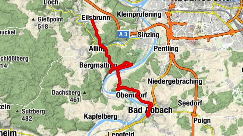 Jurasteig-Etappe 2: Bad Abbach-Eilsbrunn