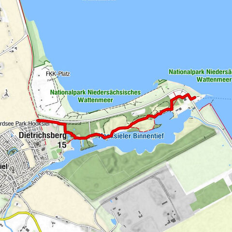 Hooksmeer Spaziergang 