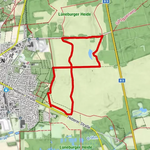 Wanderweg 35 M durch das Naturschutzgebiet Osterheide in Schneverdingen