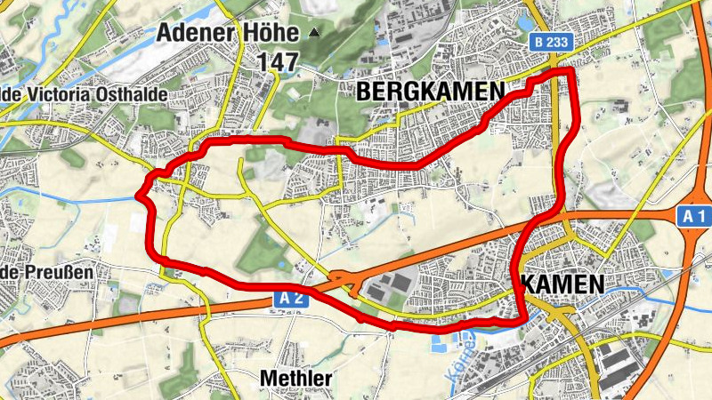 Einsteigerradtour rund um Kamen