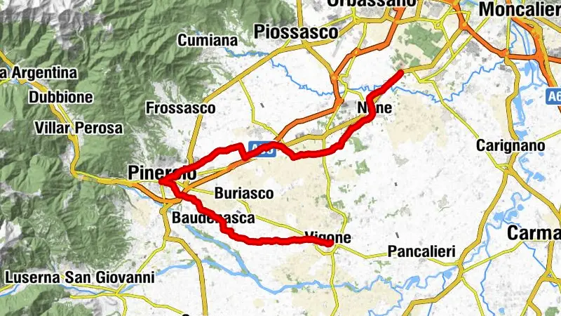 CAT Radfahren rund um Turin - tappa 7