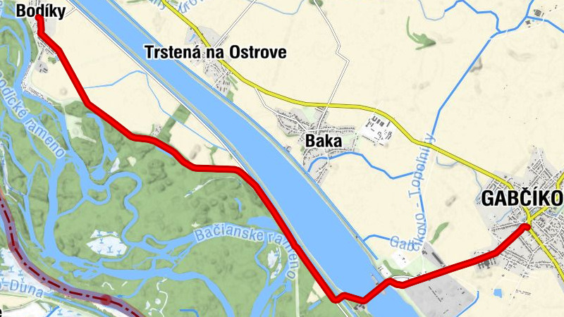ST203b Bodíky - Gabčíkovo