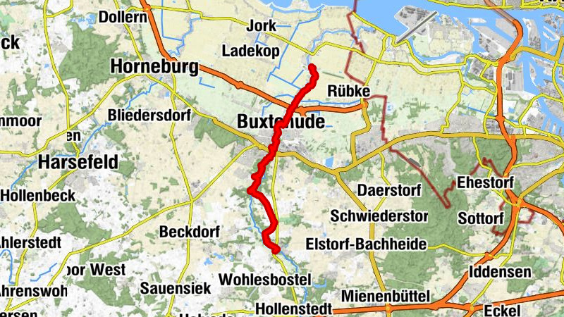 Wanderweg W1 Estewanderweg