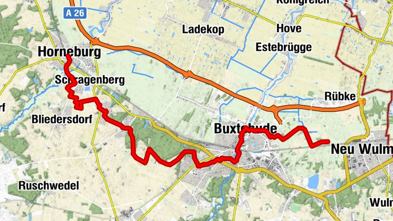 Wanderweg W2 Geestrandweg