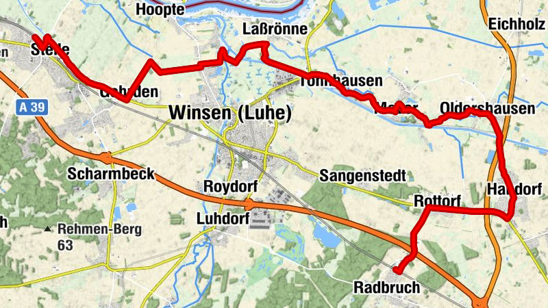 Linientour 14 - Durch die Elbmarsch - Natur pur -