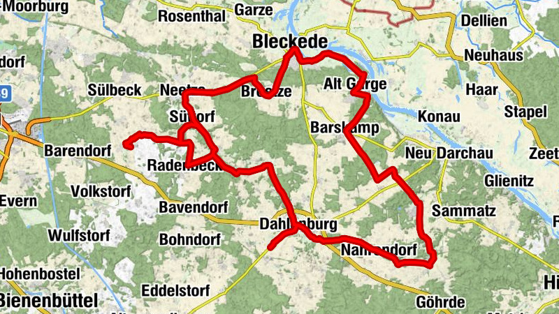 Göhrde-Neetze-Tour - Wälder, Kultsteine und Gärtenträume -