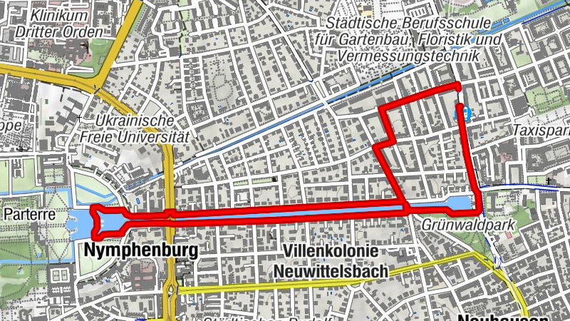 The journey is the reward - Motivational Run from Gern to the Palace Nymphenburg