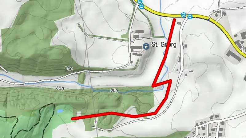 Verbindungsloipe Hainzenhöhe - Steinberg nach Waakirchen