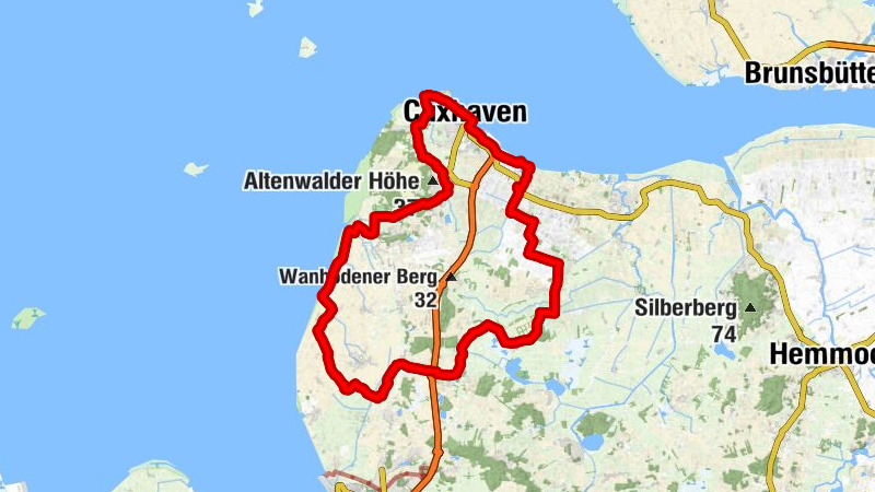 Rennradroute 1 - Zwischen Nordsee, Elbe und Weser