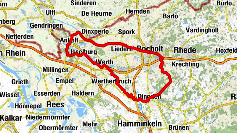 Stadt Land Fluss - Tour Dingden - Isselburg - Bocholt / Tagestour Hohe Mark RadRoute