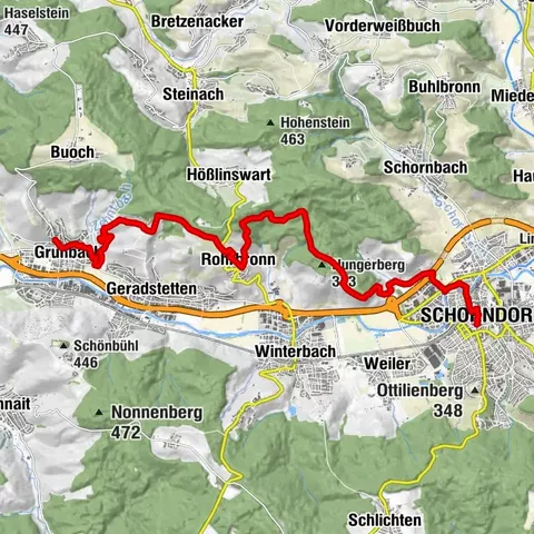 Pilgern im Remstal (5) - Berg und Tal: Schorndorf bis Grunbach