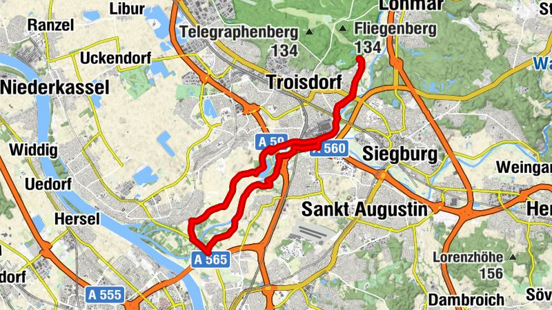 Fahrradtour entlang der Sieg