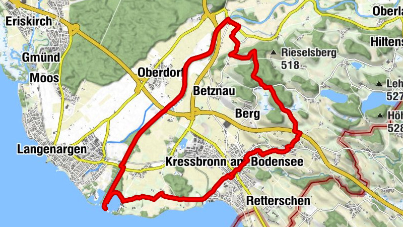 Rund um Kressbronn entlang der Argen