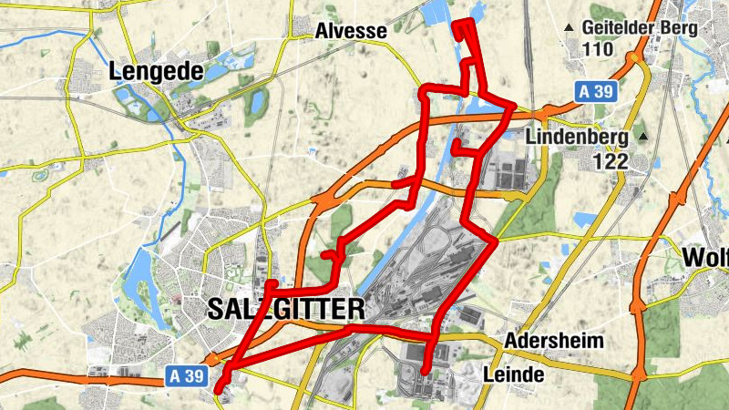 Industrie-Route Stahl und Erz