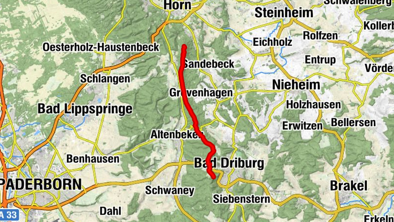 Hermannshöhen - Etappe 10 von Leopoldstal bis Bad Driburg