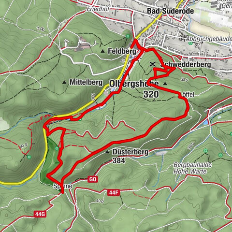 Bad Suderode - Anhaltinischer Salstein - Preußenturm - Bad Suderode