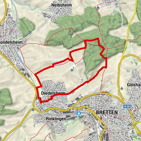 Bretten/Diedelsheim: Seebergweg