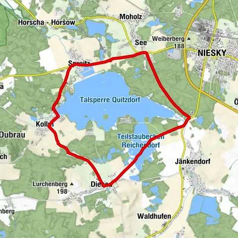 Stausee Quitzdorf (Tour 11 im Landkreis Görlitz)