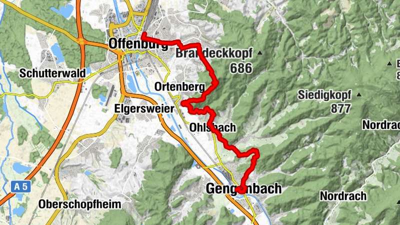 Von Offenburg nach Gengenbach