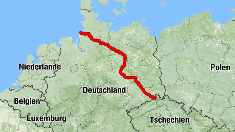 Fernradweg am 23. Oktober 2023