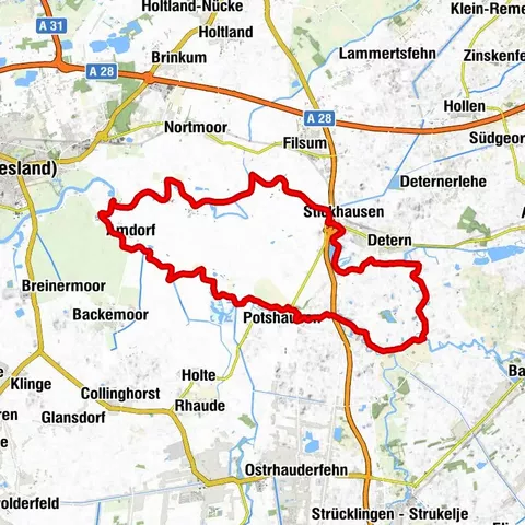 Kanutour Rundkurs Leda-Jümme