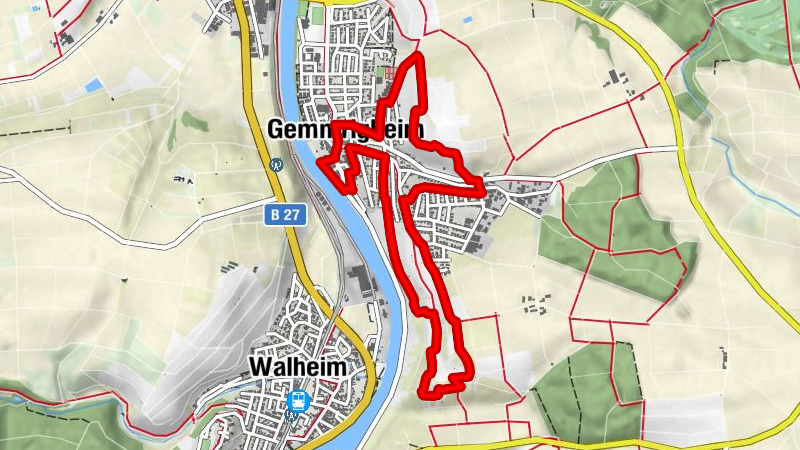 Neckarschleifen-Steillagenrunden: Gemmrigheimer Steillagenrunde