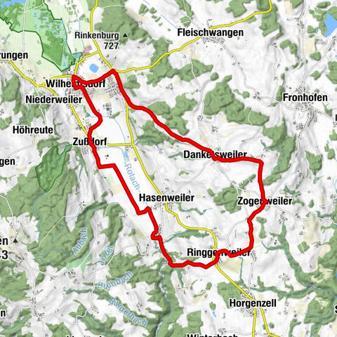 Durchs Rotachtal und die Gemeinde Horgenzell