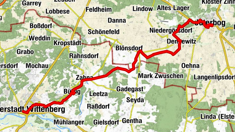 Von Jüterbog nach Wittenberg - Der Luther-Tetzel-Weg