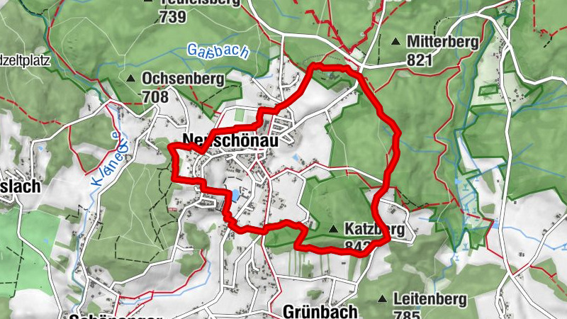 Rundweg Haustaube - Ausgedehnter Spaziergang rund um Neuschönau