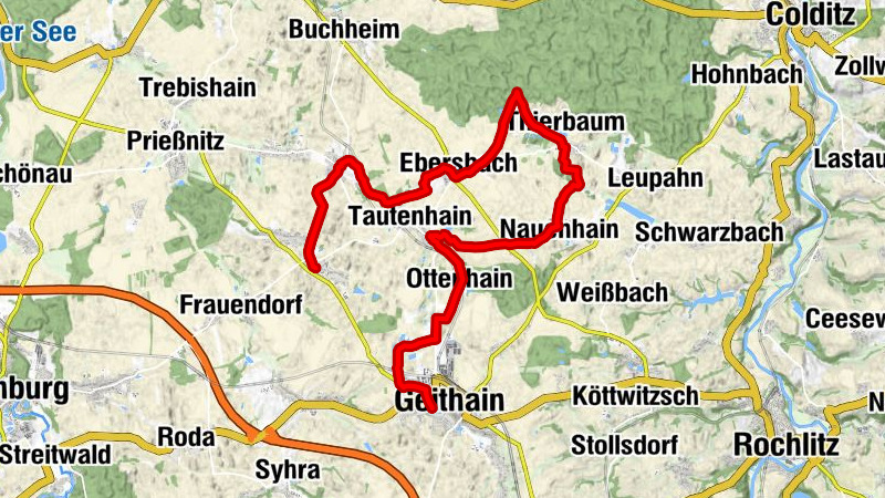 Via Porphyria - Etappe 1 (Geithain - Frankenhain)