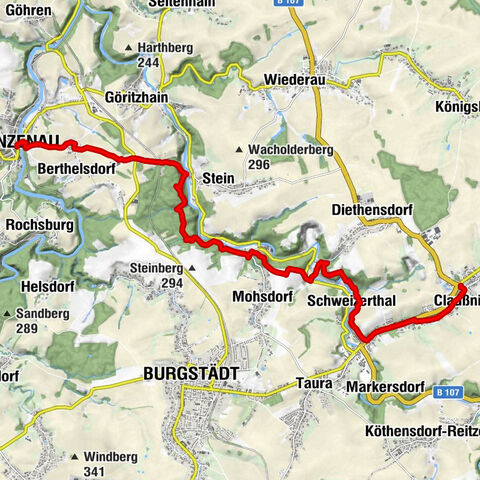 Via Porphyria - Etappe 7 (Lunzenau - Claußnitz)