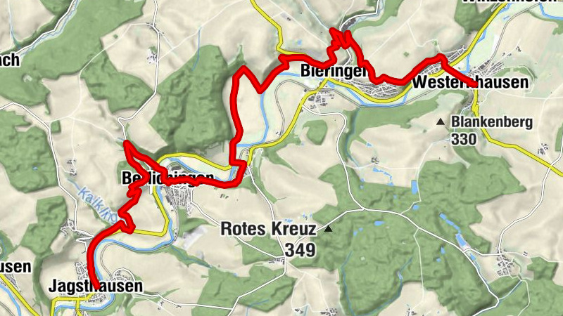 Kulturwanderweg Jagst - 4. Etappe Jagsthausen bis Schöntal-Westernhausen